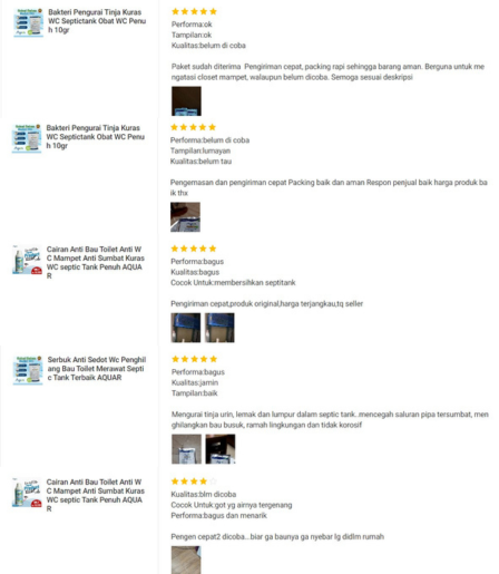 Testimoni Pengguna Aquar Bakteri