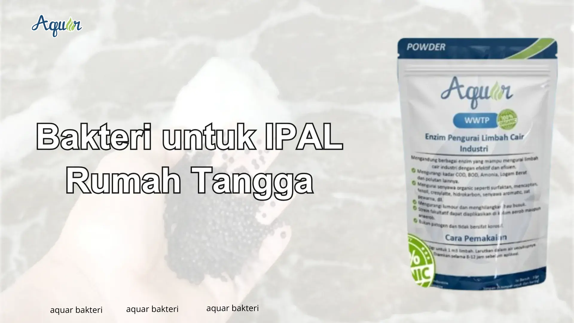 Bakteri untuk IPAL Rumah Tangga