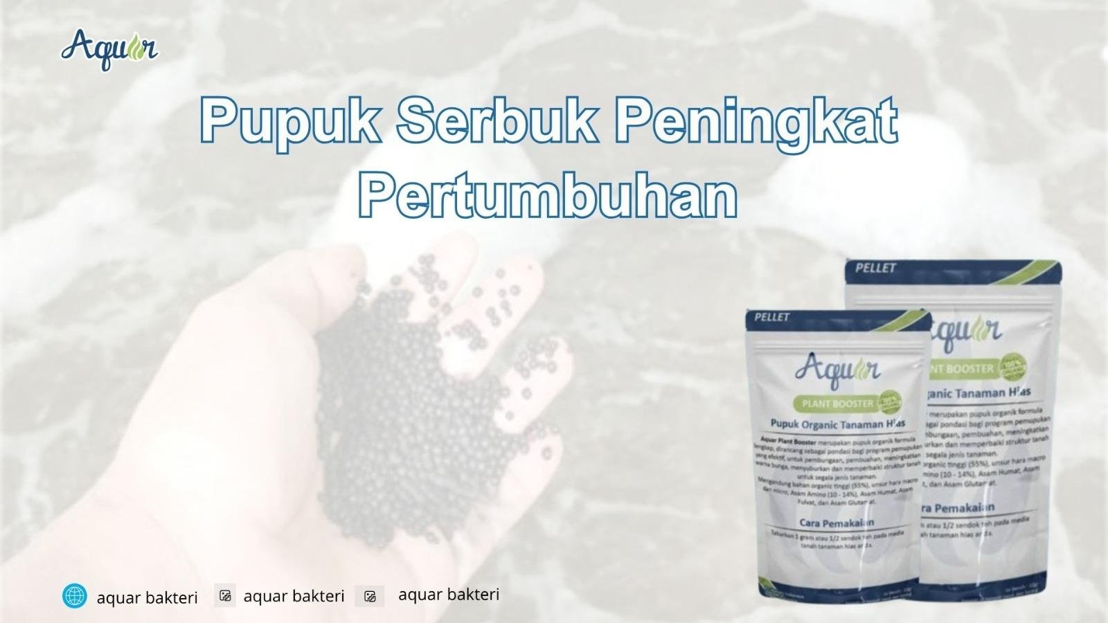 Pupuk Serbuk Peningkat Pertumbuhan